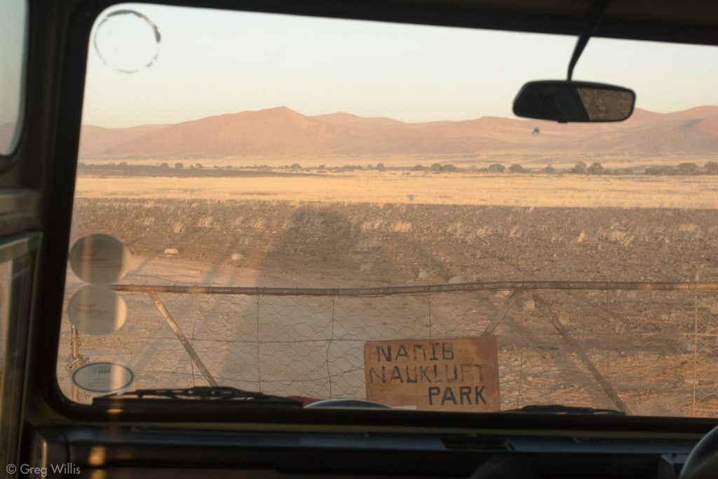 Going into Sossusvlei NP