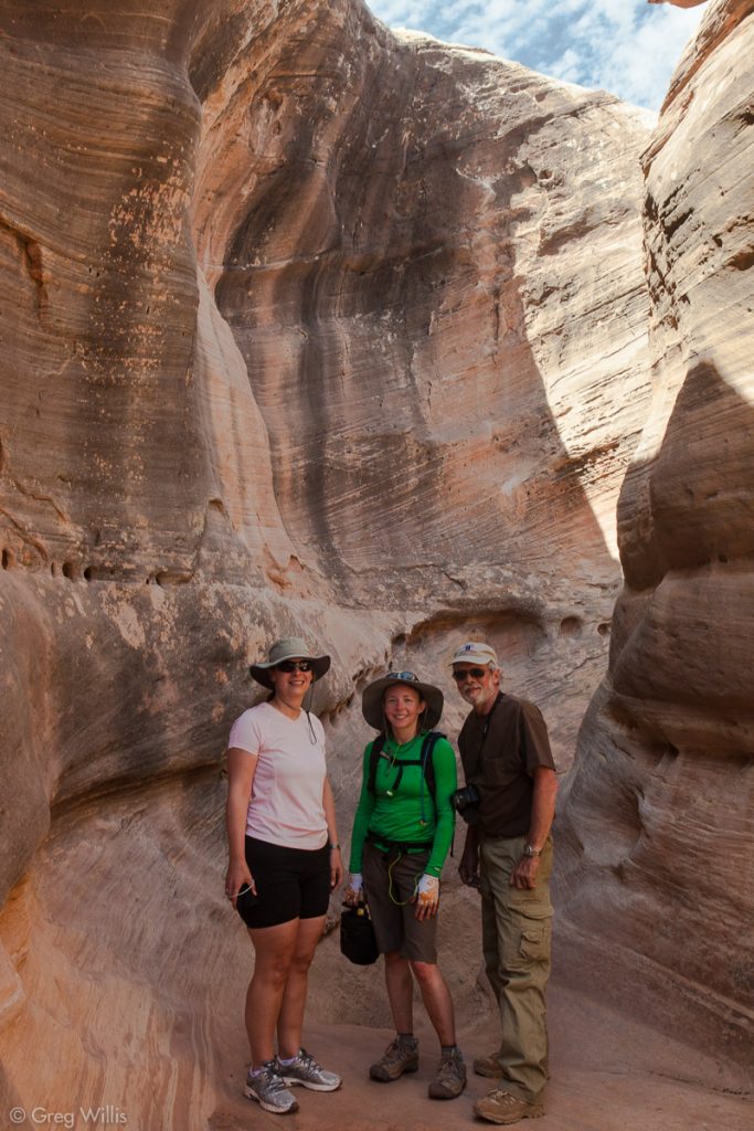 Holeman Slot Canyon with Clare, Heather, and Rich