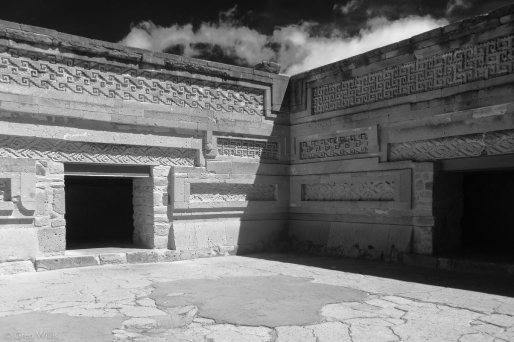 Mitla, Courtyard in the Temple of Columns (Patio de las Grecas