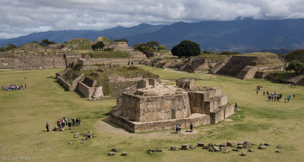 Monte Albán Gran Plaza from the South platform