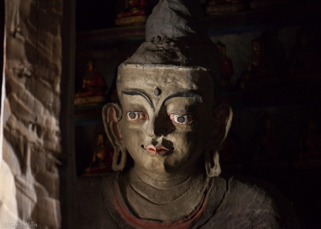 Buddha in the Bragha gompa