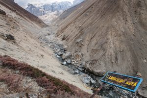 Landslide Area (and that's a long way down)