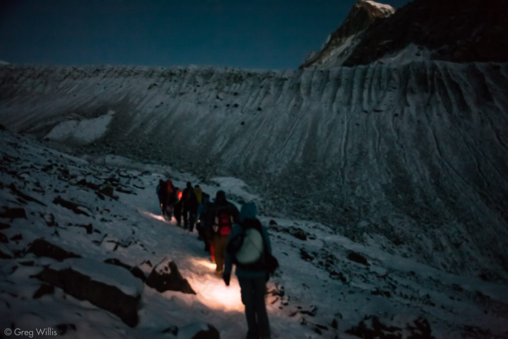 We began the ascent to Thorung La pass at 5 am