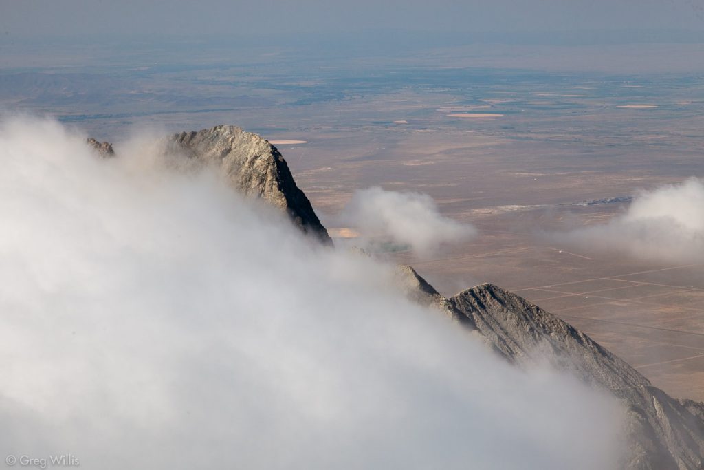 Little Bear Peak in Clouds, with the San Luis Valley Behind