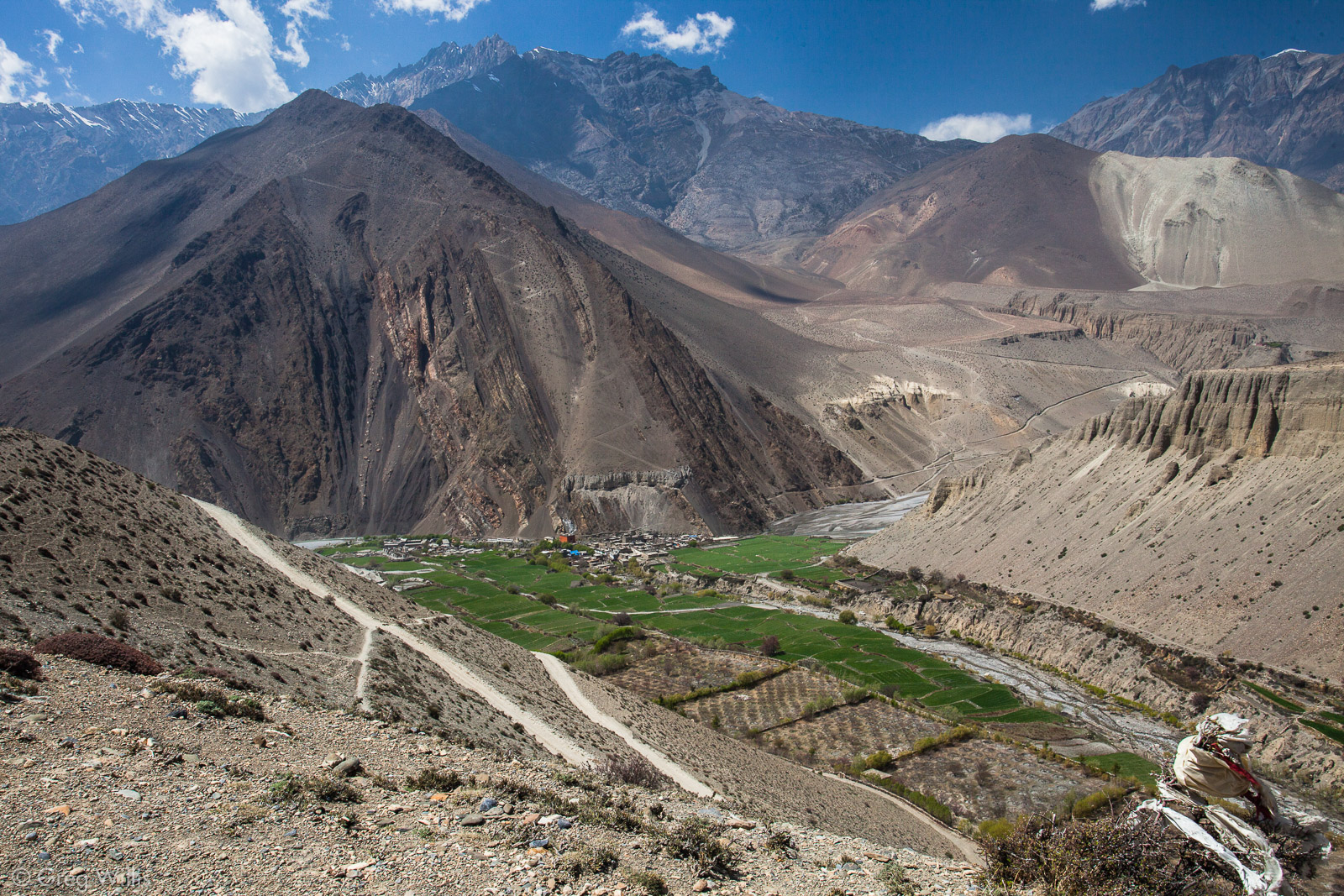 Kagbeni and the Kali Gandaki river
