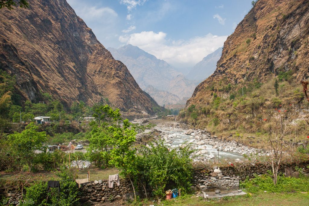 Kali Gandaki Gorge at Tatopani