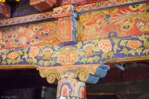 Painted Support, Jhong Gompa