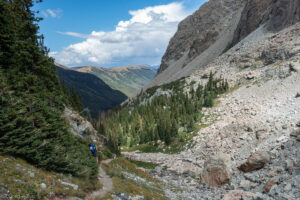 Dropping into the Huerfano River