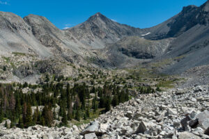 Ellingwood & Blanca from the Little Bear Gully