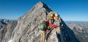 Connor & Mike Working the Knife Edge