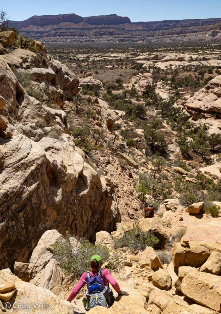 H descending to Range Canyon
